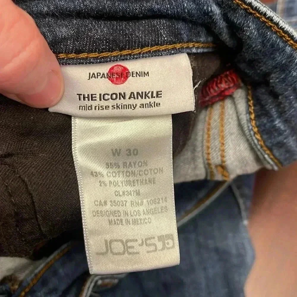 Joe’s The Icon Ankle Japanese denim jeans size 30